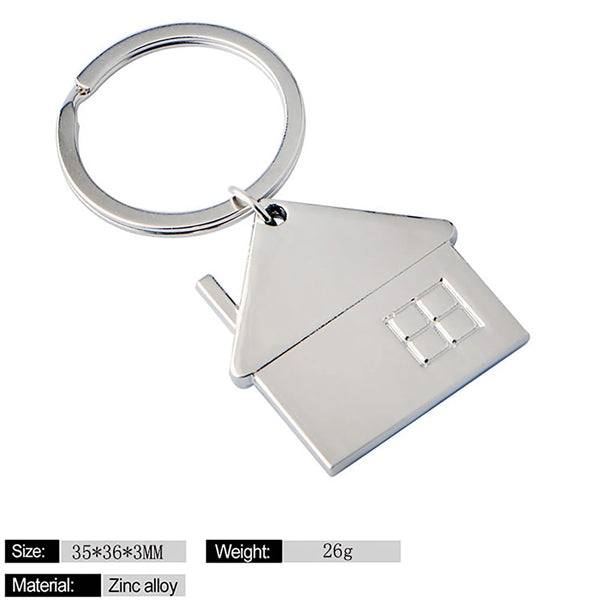 Metal House Design Key Tag