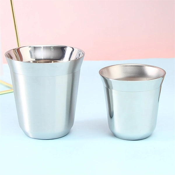 80ml Capacity Steel Double Wall Espresso Shot