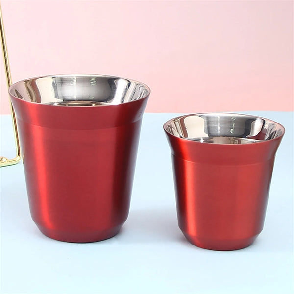 80ml Capacity Steel Double Wall Espresso Shot