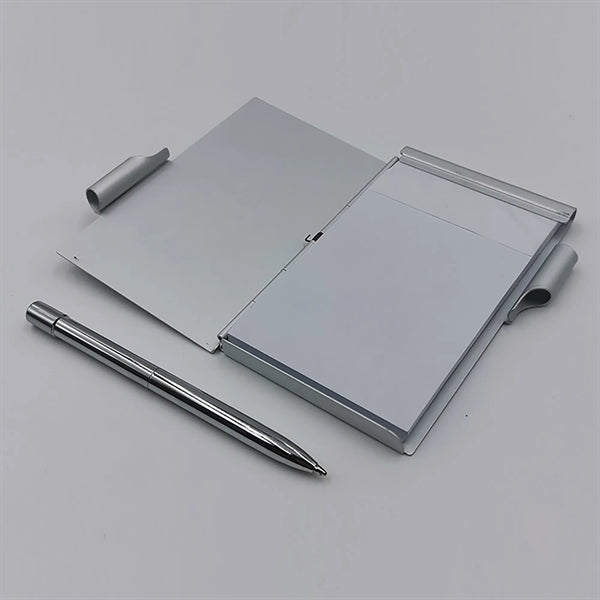 Aluminum Notebook With Pen