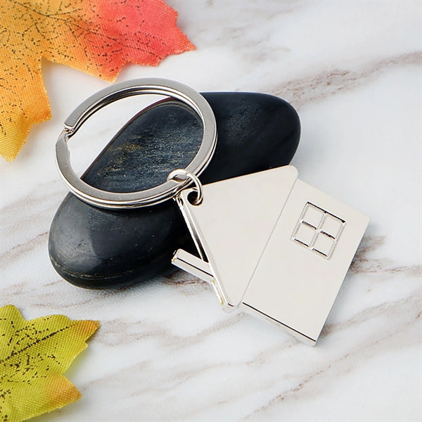 Metal House Design Key Tag