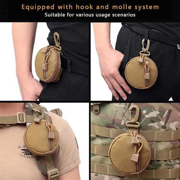 Small Tactical EDC Molle Bag Accessories Coin Keys Pouch