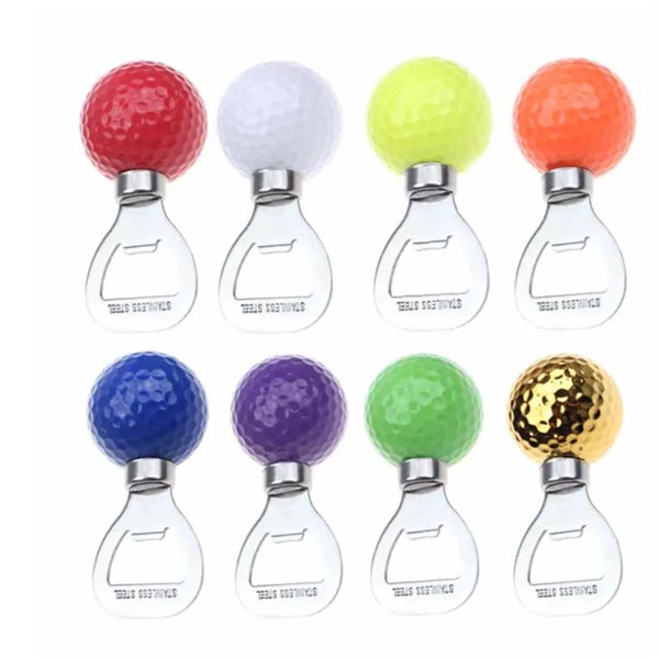 Portable Colourful Golf Ball Shaped Beer Bottle Opener