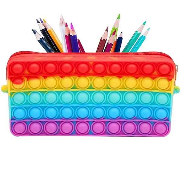 Large Capacity Pop Fidget Toy Pencil Case