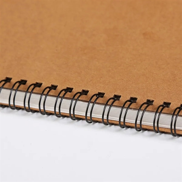 Spiral Notebook Lined Notepad with Pen in Holder