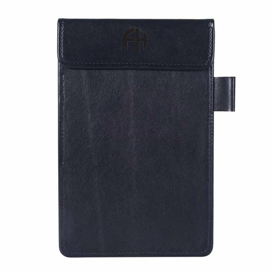 A6 Pu Leather Magnetic Clipboard With Pen Holder Loop