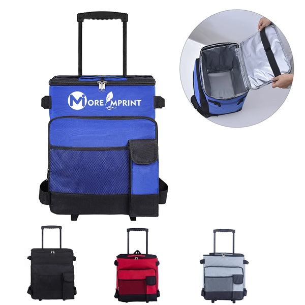 35L Oxford Rolling Cooler Insulation with Extendable Handle