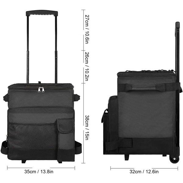 35L Oxford Rolling Cooler Insulation with Extendable Handle