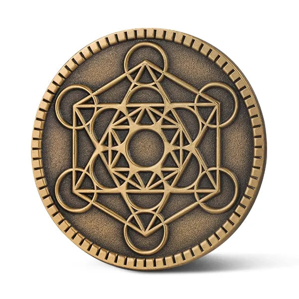 1" Die Struck Pin with Antique Finish