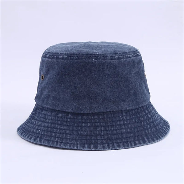 Washed cotton cowboy bucket hat