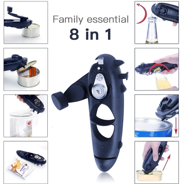 8 in 1 Multifunctional Smooth Edge Can Openers