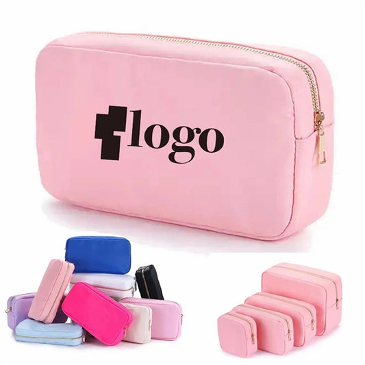 Nylon Makeup Pouch Zipper Cosmetic Bag