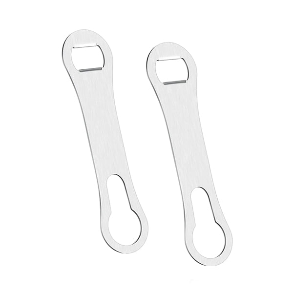 Dog Bone Style Steel Opener with Pour Spout Remover
