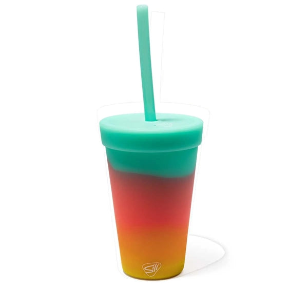 16 oz Silicone Straw Tumbler