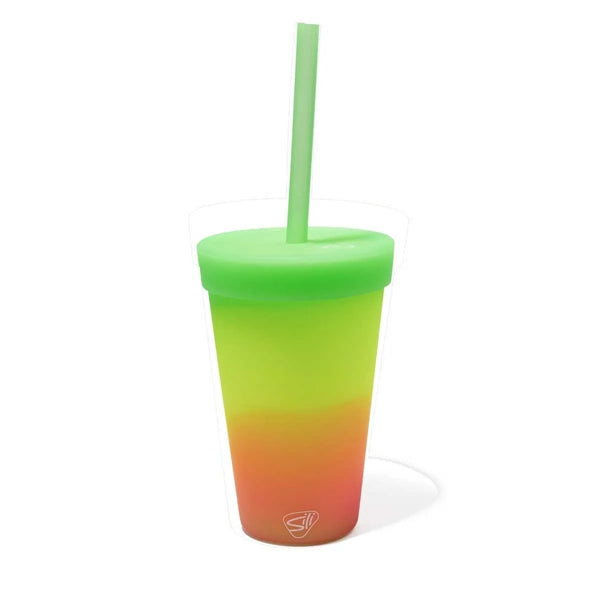 16 oz Silicone Straw Tumbler