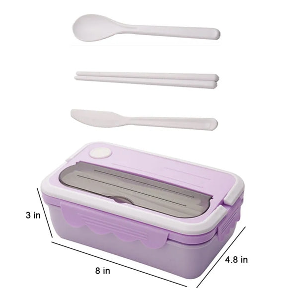 Wheat Straw Lunch Box With Fork and Spoon