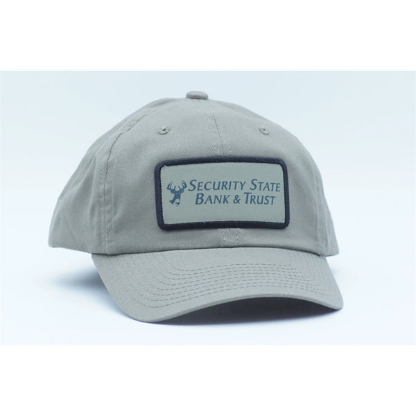 OutdoorCap Unstructured Brushed Twill Solid Back Hat w/Patch