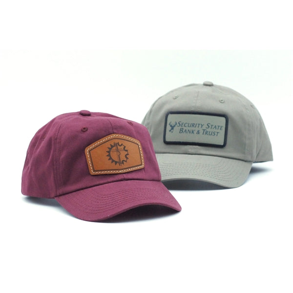 OutdoorCap Unstructured Brushed Twill Solid Back Hat w/Patch