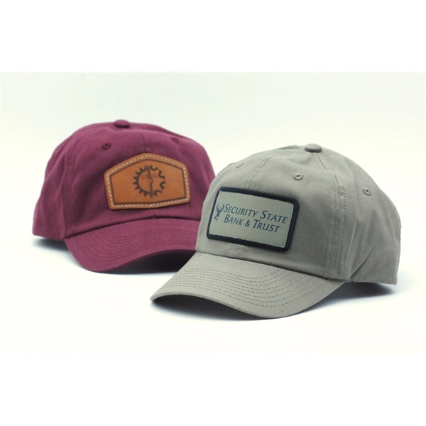 OutdoorCap Unstructured Brushed Twill Solid Back Hat w/Patch