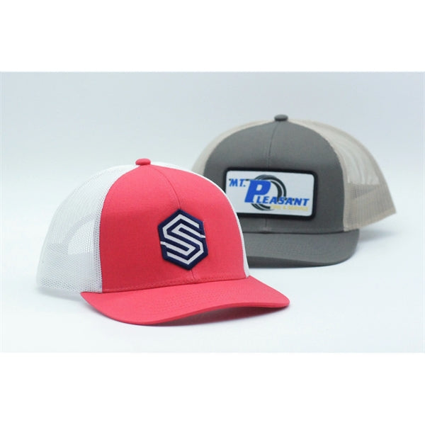 Outdoor Cap Low Profile Structured Trucker Hat with Patch