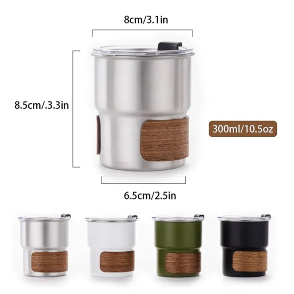 10oz Stainless Steel Mug With Lid