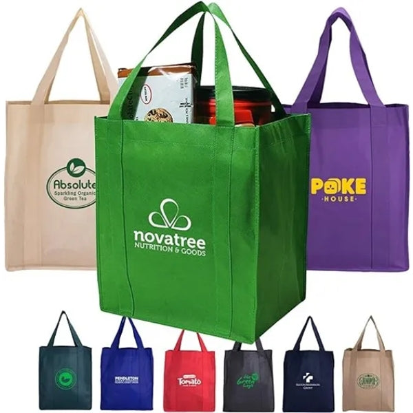 13"x15" with a 10" Gusset Shopping Tote Bag