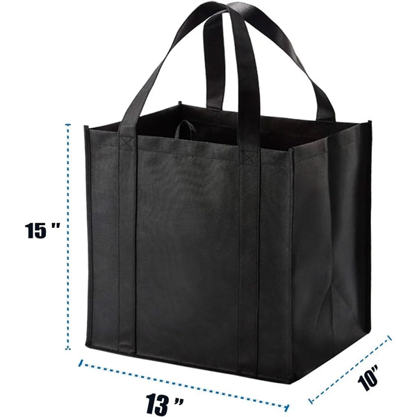 13"x15" with a 10" Gusset Shopping Tote Bag