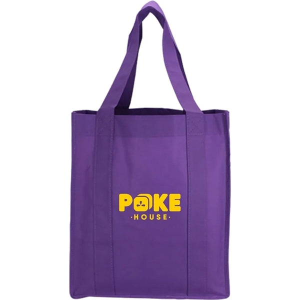 13"x15" with a 10" Gusset Shopping Tote Bag