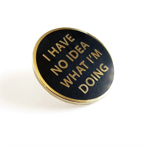 1 Inch Diameter Enamelled And Printed Collar Badge Lapel Pin