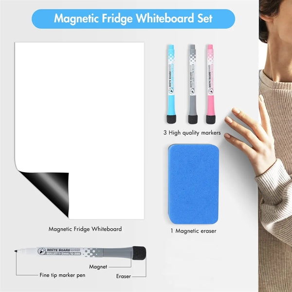 Magnetic Dry Erase Board Whiteboard for Fridge