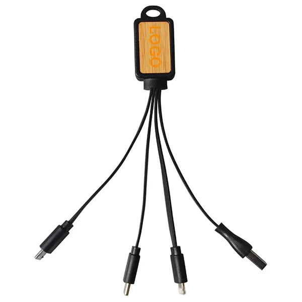 Bamboo 4-in-1 Charging Cable