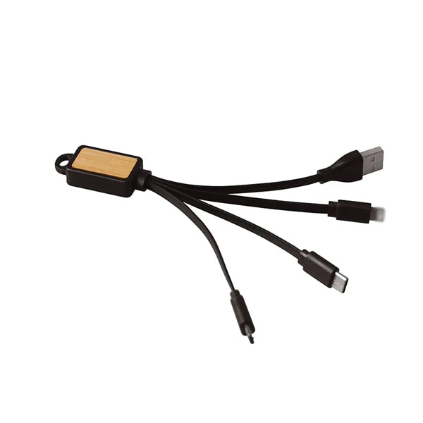 Bamboo 4-in-1 Charging Cable