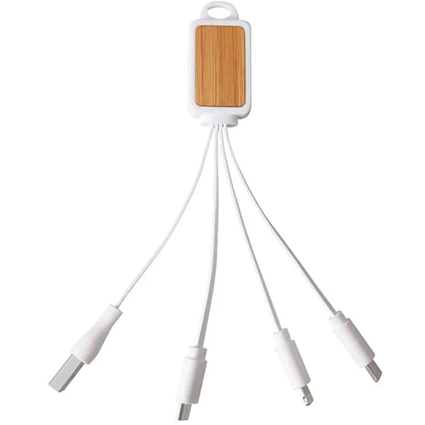 Bamboo 4-in-1 Charging Cable