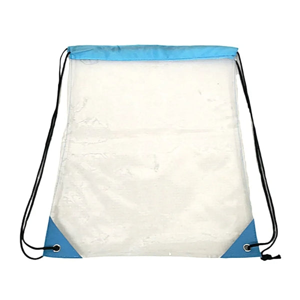Clear Vinyl Drawstring Backpack Bag