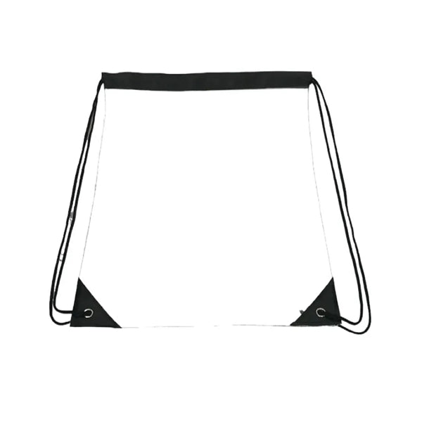 Clear Vinyl Drawstring Backpack Bag