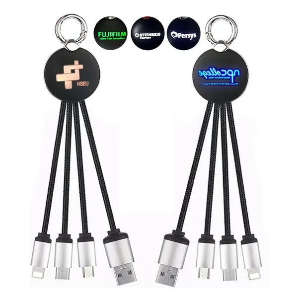 Metallic Light-Up Logo Charging Cable
