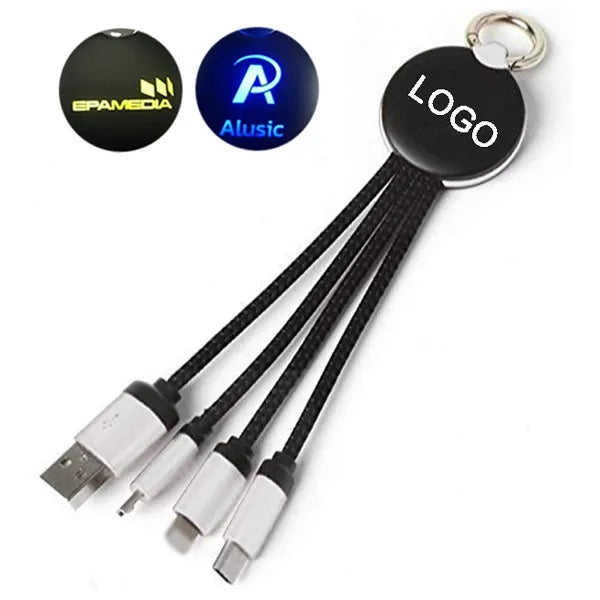 Metallic Light-Up Logo Charging Cable