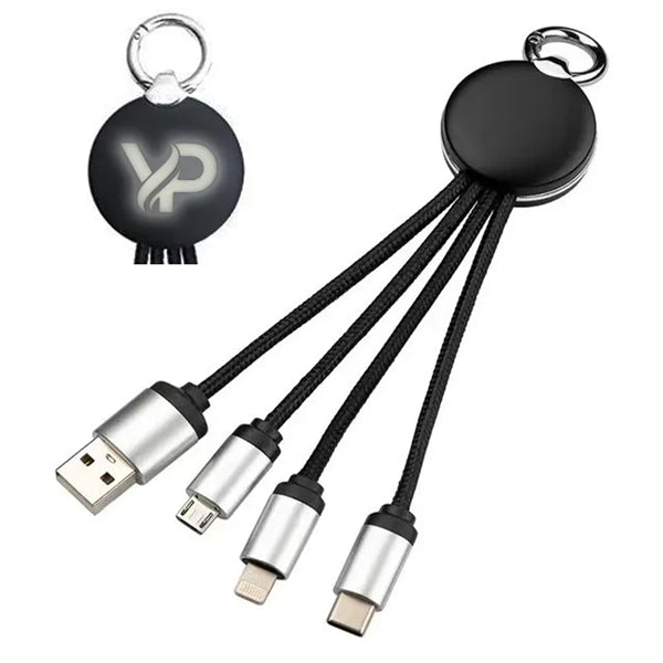 Metallic Light-Up Logo Charging Cable
