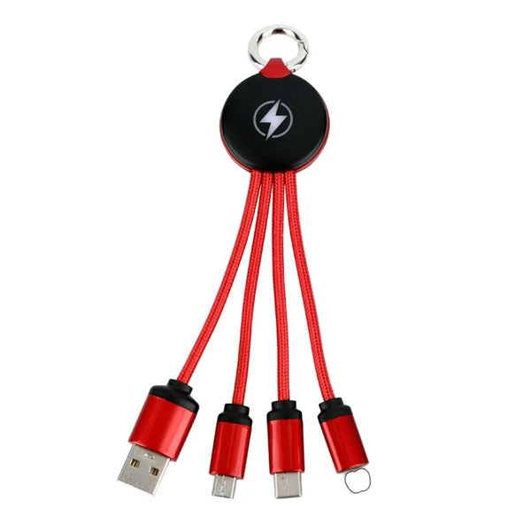Metallic Light-Up Logo Charging Cable