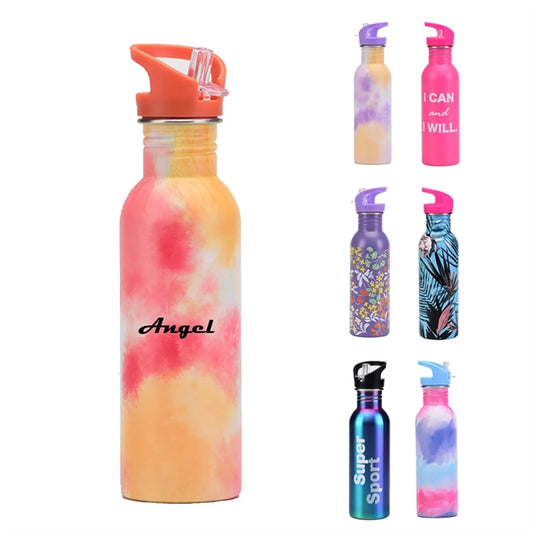 25 oz Straw Lid Insulated Stainless Steel Water Bottle
