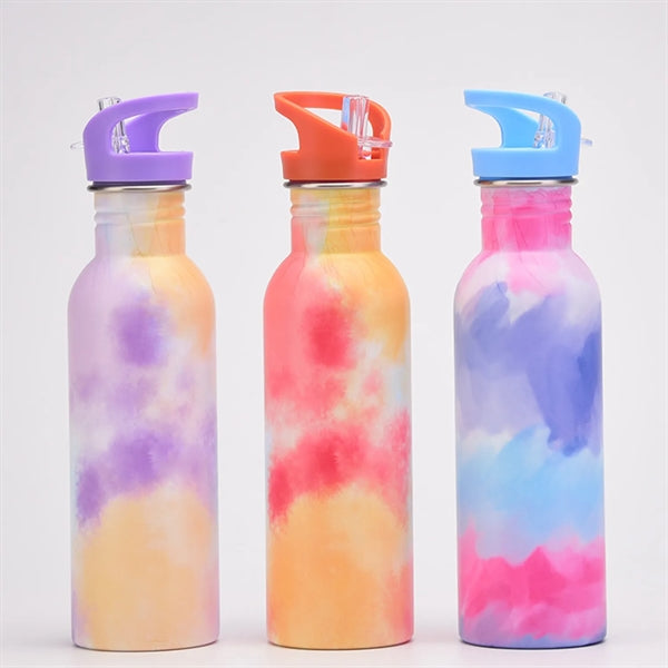 25 oz Straw Lid Insulated Stainless Steel Water Bottle