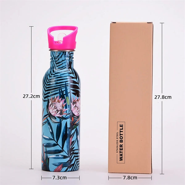 25 oz Straw Lid Insulated Stainless Steel Water Bottle