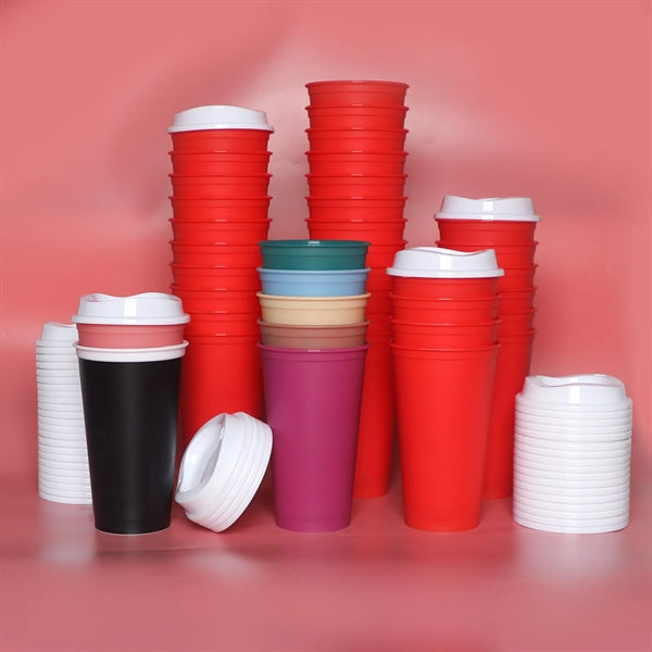 16Oz Perfect Size Travel Coffee Cup With Lid
