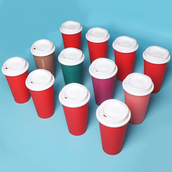 16Oz Perfect Size Travel Coffee Cup With Lid