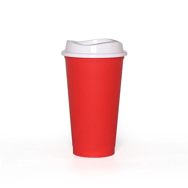 16Oz Perfect Size Travel Coffee Cup With Lid
