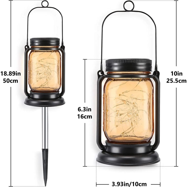 Mason Jar Decor Mobile Outdoor Solar Lanterns