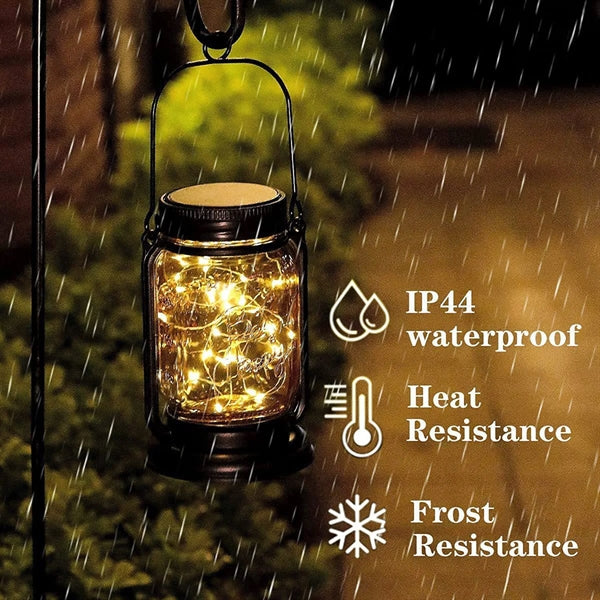 Mason Jar Decor Mobile Outdoor Solar Lanterns