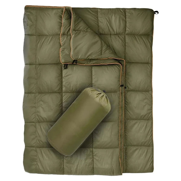 Branded Puffy Waterproof Camping Wearable Packable Blanket