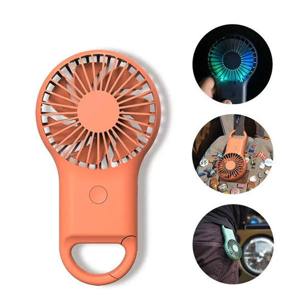 Mini LED Light Pocket Fan