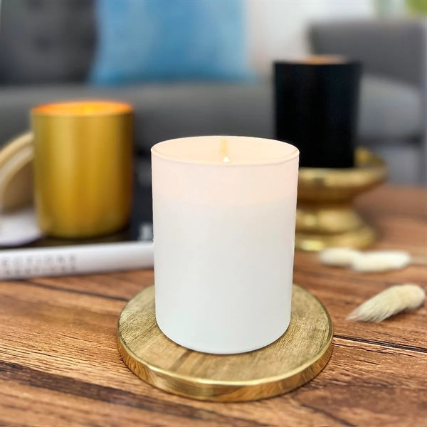 Candle Glass Jars with Bamboo Lids